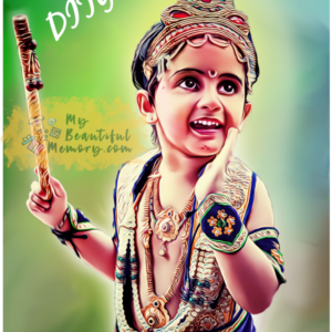 MyBeautifulMemory - Digital Painting Krishna photo