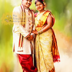 MyBeautifulMemory - Digital Painting wedding anniversary gift idea