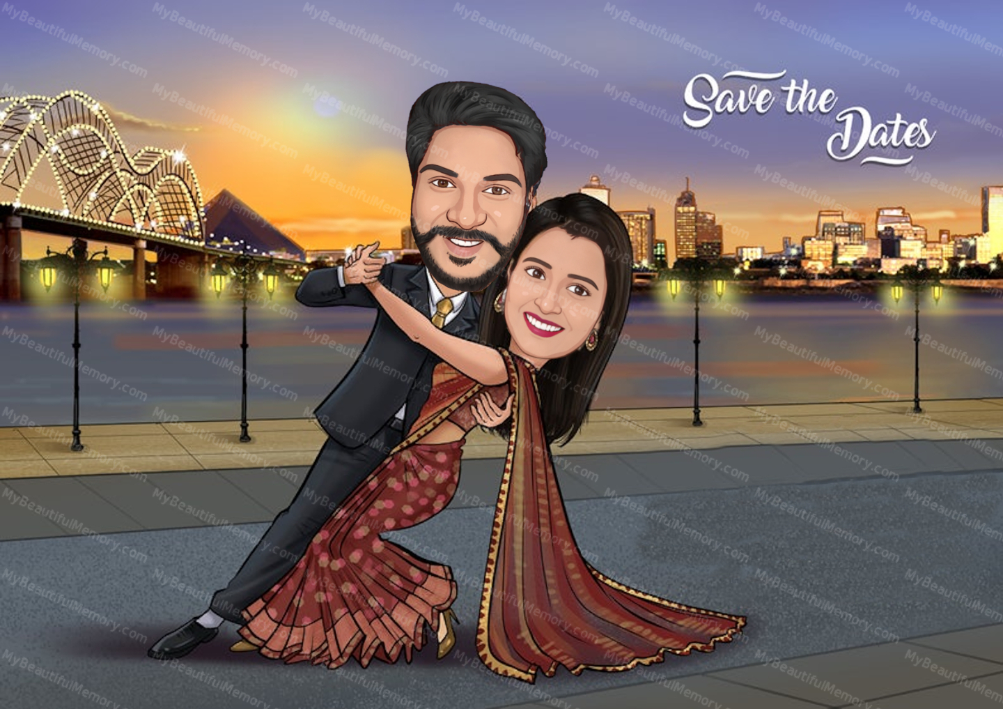 wedding-caricature-free-wedding-invitation-mybeautifulmemory